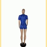 Women Print Sexy Button Romper