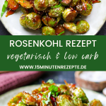 asiatisches Rosenkohl Rezept aus dem Ofen - vegetarisch & Low Carb