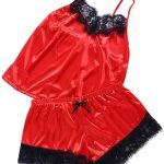 $16.45 Sexy lingerie for lady lace solid underwear lace chemise sleepwear babydoll set mini dress...