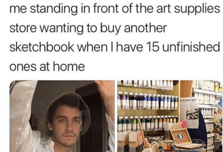 20 funniest relatable art memes for artists
