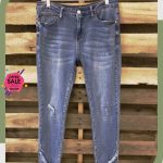 Blue Denim Plain Sexy Jeans