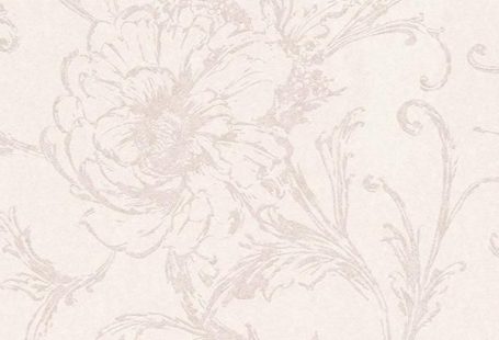 Blush Pink Inked Floral Wallpaper R6232