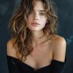Captivating Studio Portrait: Young Woman at Table, Captured with Sony Alpha A1 in Stunning Performance