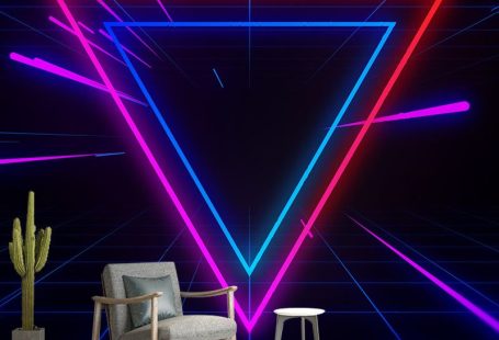 Environment Friendly Wall Mural Wallpaper Abstract Geometry Sitting Room Wall Mural