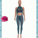 Fashion Sexy Mesh Yarn Sexy Hollow Two-piece Set