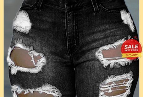 Fashion Sexy Tight Ripped Denim Shorts