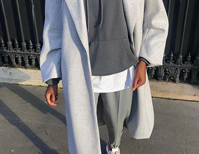 Fashion Street Plaid Solid Patchwork Buckle Turndown Collar Outerwear 2XL-Silver