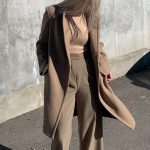 Formal Camel Autumn Overcoat, Classic Timeless Coat for Women, Long Sleeves Lapel Neck Woolen Coat, Oversized Loose Fit Coat - Etsy