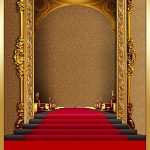 Free  Luxury, Red, Carpet Background Images, Atmospheric Luxurious Red Carpet Background Shading Metal Frame Photo Background PNG and Vectors