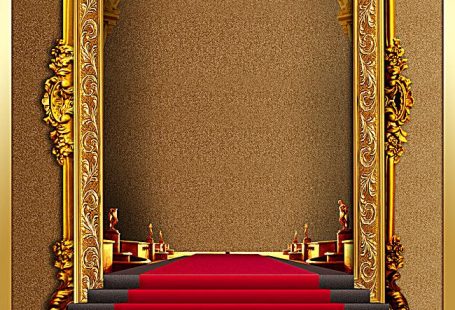 Free  Luxury, Red, Carpet Background Images, Atmospheric Luxurious Red Carpet Background Shading Metal Frame Photo Background PNG and Vectors