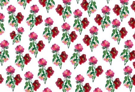 Illustratie Muurschildering Behang Plant Woonkamer Muurschildering 197 "x 138"-Lichtoranje-Niet-geplakt