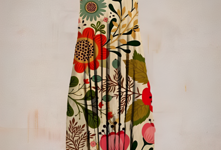 Lässiger Overall im böhmischen Stil- LANNA - Blume6 / 3XL