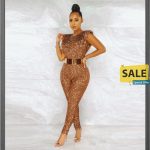 New Fashion Sequin Sexy Sleeveless Jumpsuit