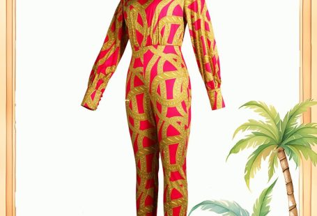 Nightclub Wish Sexy Fashion Printed Jumpsuit