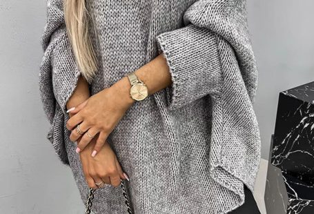 Pullover mit Fledermausärmeln - Drea - Beige / M