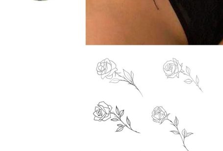 ROSES WOMAN SEXY TATTOO DESIGN