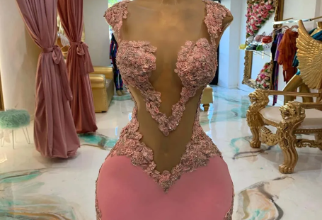 Sexy Cocktail Dresses Women African Cap Sleeve Illusion Mini Evening Gowns V-Neck Lace Applique Sexy Formal Party Dress - Custom Color (For Free) / 18 W / China