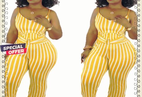 Sexy Fashion Sleeveless Striped Jumpsuit P175028