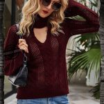 Sexy Hollow Turtleneck Sweater