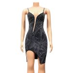 Sexy Nightclub Hot Diamond Sling Dress