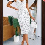 Sexy Sling Print Holiday Dress