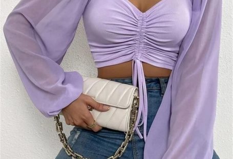 Sexy V-neck Women Blouses Drawstring Long Sleeve Crop Tops Ladies Fashion Summer Short Shirt Woman Clothes Blusas Camisas Mujer