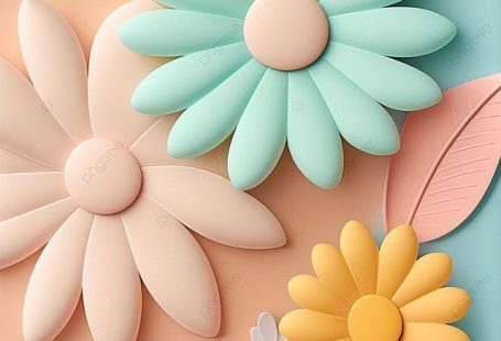 Small Daisies Pink Blue White Colorful Cute Background Wallpaper Image For Free Download - Pngtree