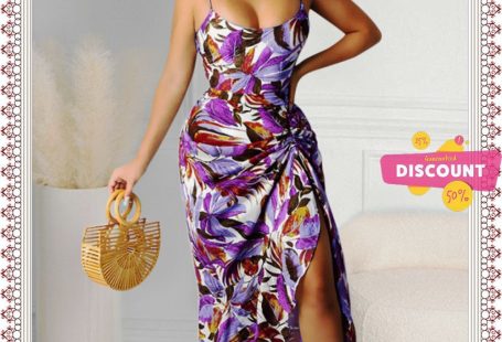 Summer Sexy Suspender Dress Irregular Print Dress
