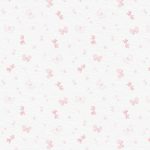 Sweet Butterflies in Soft Pink Wallpaper - Paste the Wall: Linen / 528cm ( 17' 3 ) / 240cm ( 7' 10 )
