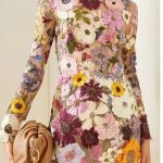 Three Dimensional Floral Sexy Dress