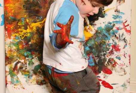 Toddler fools the art world into buying his tomato ketchup paintings