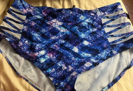 Torrid Swim | Nwt Torrid 2 Space Geo Lattice Side Bikini Briefs | Color: Blue/White | Size: 2x