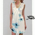 V-neck Sexy Print Dress