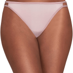 Vanity Fair Women's Illumination String Bikini Panties (Regular & Plus Size) - 3 Pack - Rose Beige / Regular / 5