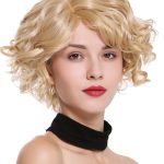 WIG ME UP Women's Wig Short Wavy Wild Wave Sexy Blonde Mix Highlights