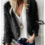 Women's Fashion Sexy Plush Cardigan Coats