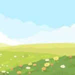 손으로 그린 봄 벽지 | 무료 벡터