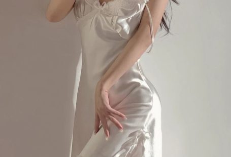 0.99€ 93% de DESCUENTO|Camisón Sexy de encaje con cuello en V para mujer, ropa de dormir sin mangas, Sexy, erótico| |   - AliExpress