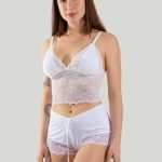 Baby Doll Feminino Lingerie Sexy Rendado - Diluxo
