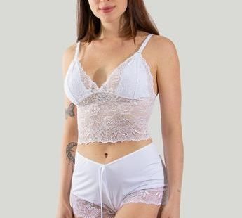 Baby Doll Feminino Lingerie Sexy Rendado - Diluxo
