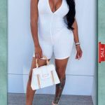 Black Sexy Solid Patchwork Halter Skinny Rompers