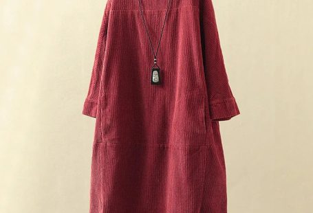 EMY | Knitted Retro Dress - Harmaa / L