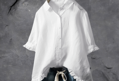 Elegantes Baumwollhemd - Carey - Rosa / XL