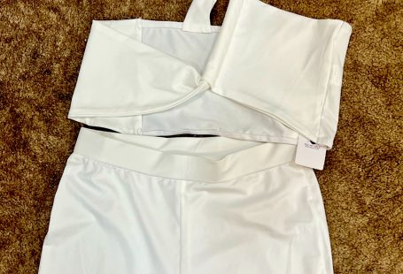 Fashion Nova Pants & Jumpsuits | White Sexy Two Pieces- One Shoulder Crop Top And Sexy Pant | Color: White | Size: L