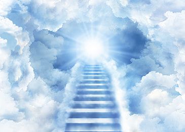 Heaven Background Blue Ladder Clouds, Heaven Background, Blue, Ladder Background Image And Wallpaper for Free Download