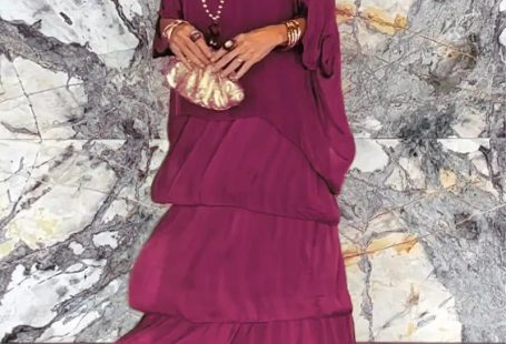 Karla - Robe Ample De Style Artistique, Pourpre / 3XL