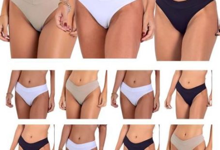 Kit 10 Calcinhas Fio Duplo Em Microfibra Lisa Com Cós Sexy E Confortáv