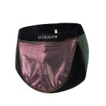 Men's Sexy Split Side Shorts - Purple / L