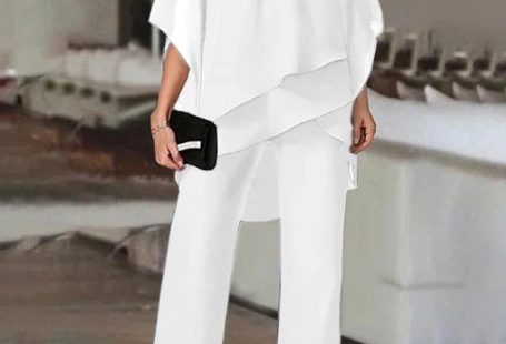 New Style Matching Series Fashion Plus Size Women's Bat Sleeve Top Off The Shoulder Party Elegant Pants Women's Two Piece Set - Black / XXL