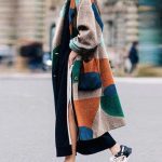 Quinn | Mantel mit langem Revers - Multicolor / S